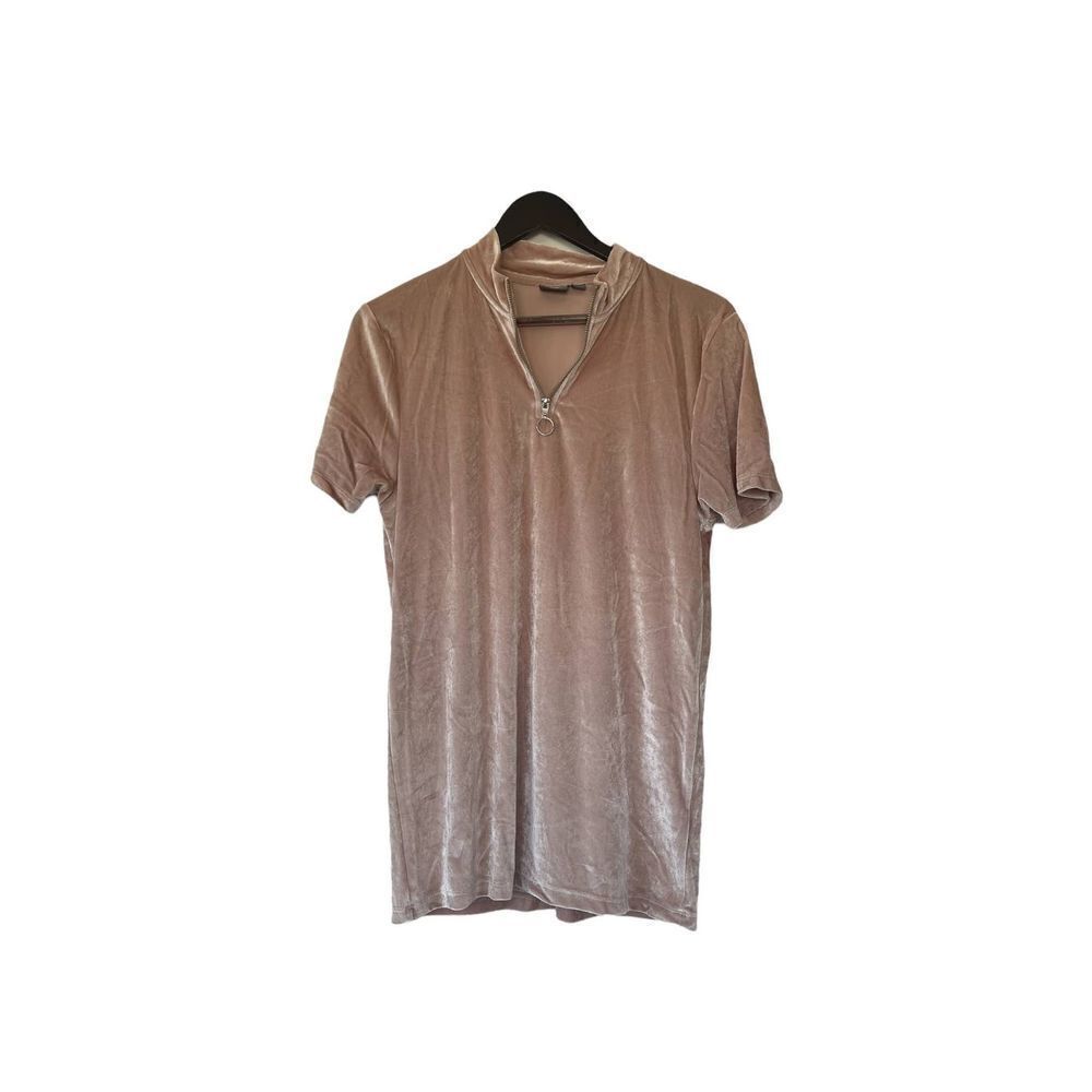 ASOS Light Pick Crushed Velvet Top Med